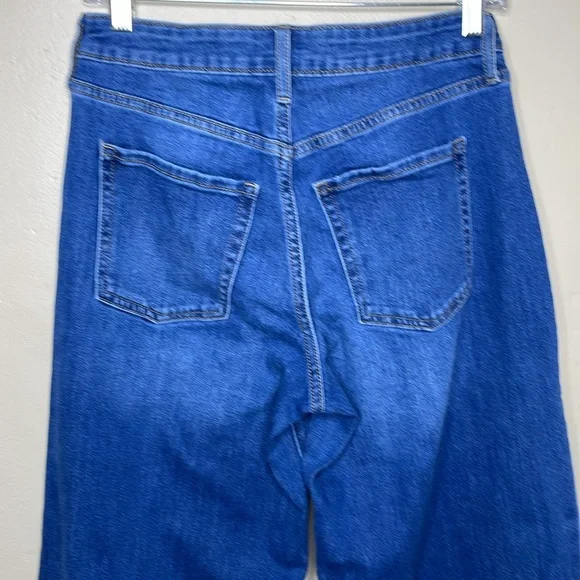 OLD NAVY Blue Jeans WOW WIDE LEG High Rise Stretchy Denim 4 - Picture 4 of 11